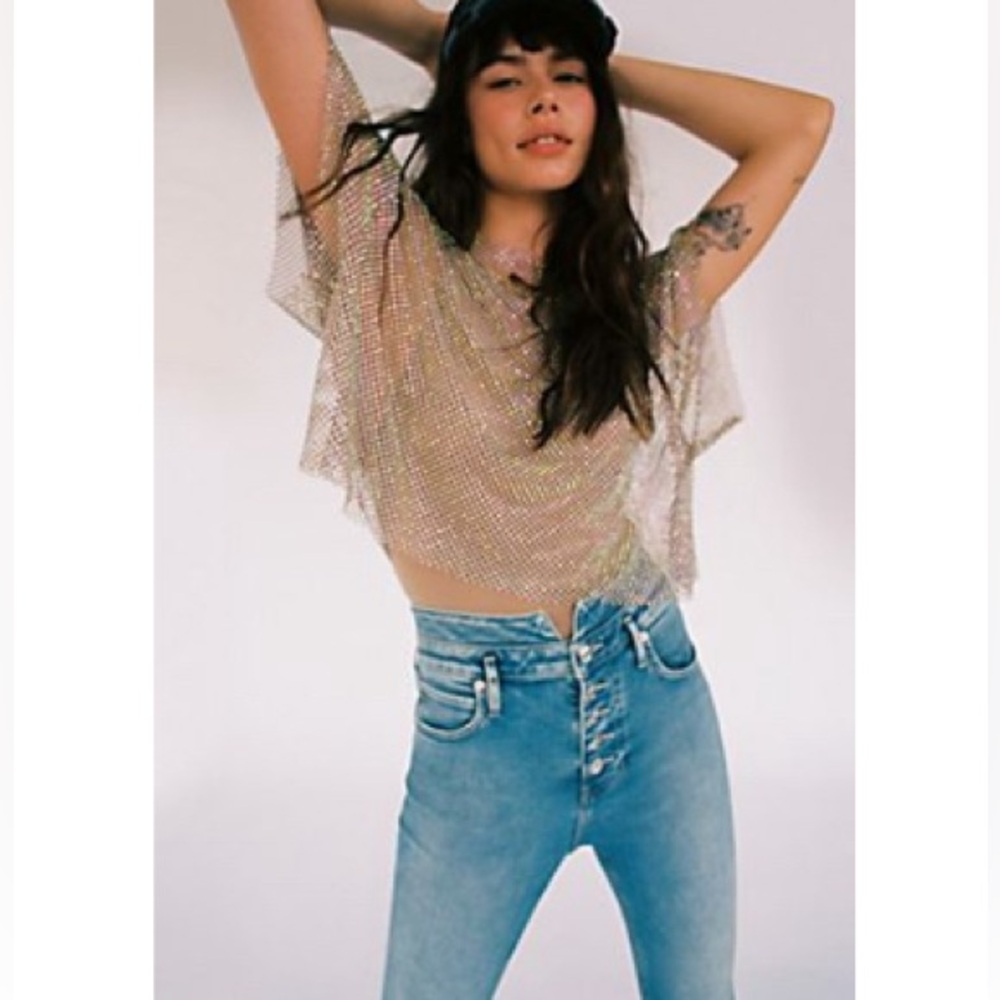 Free People Filter Finish Bodysuit NWT $100 size XS